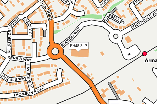 EH48 3LP map - OS OpenMap – Local (Ordnance Survey)