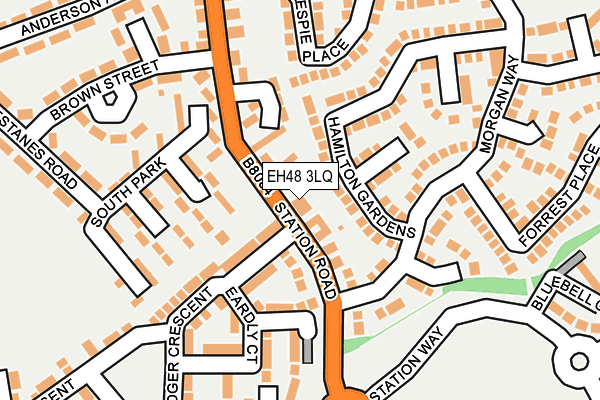 EH48 3LQ map - OS OpenMap – Local (Ordnance Survey)