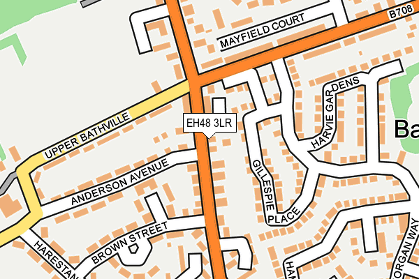 EH48 3LR map - OS OpenMap – Local (Ordnance Survey)