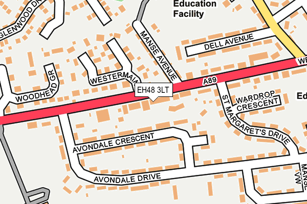 EH48 3LT map - OS OpenMap – Local (Ordnance Survey)