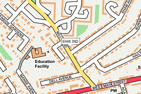 EH48 3ND map - OS OpenMap – Local (Ordnance Survey)