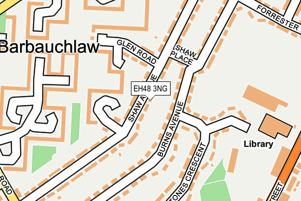 EH48 3NG map - OS OpenMap – Local (Ordnance Survey)