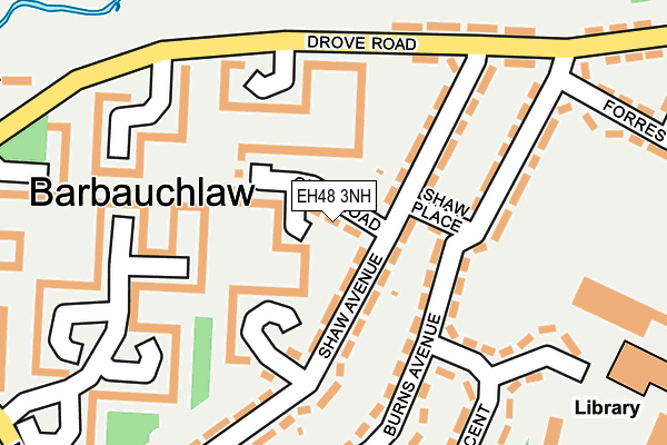EH48 3NH map - OS OpenMap – Local (Ordnance Survey)