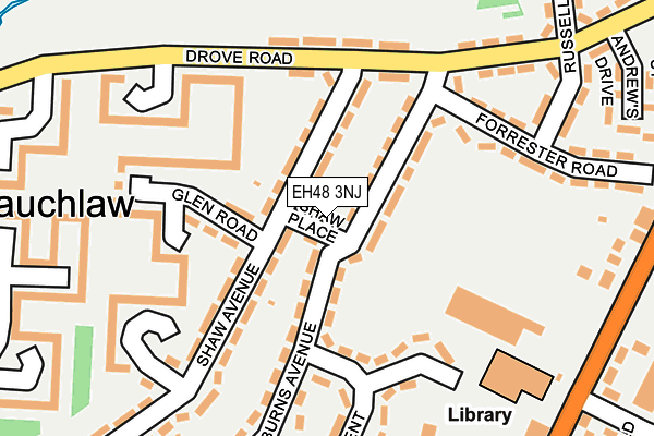 EH48 3NJ map - OS OpenMap – Local (Ordnance Survey)
