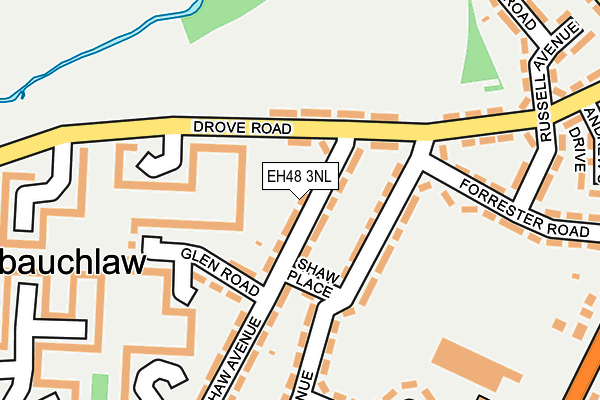 EH48 3NL map - OS OpenMap – Local (Ordnance Survey)