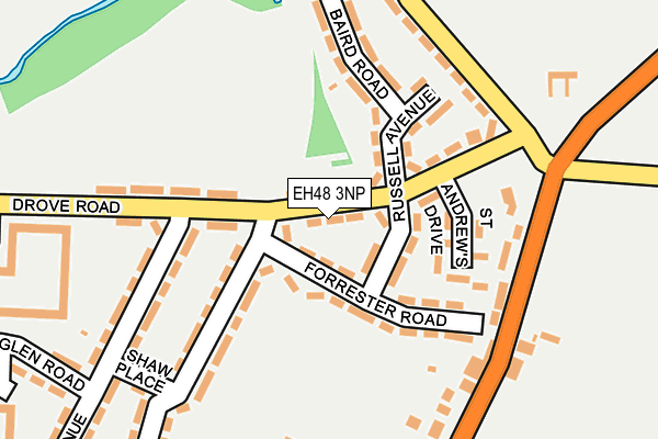 EH48 3NP map - OS OpenMap – Local (Ordnance Survey)