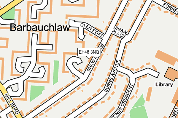 EH48 3NQ map - OS OpenMap – Local (Ordnance Survey)