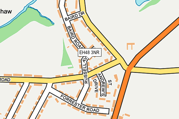 EH48 3NR map - OS OpenMap – Local (Ordnance Survey)