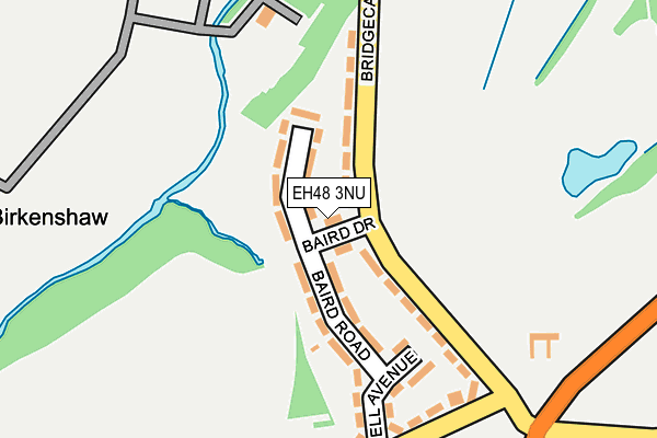 EH48 3NU map - OS OpenMap – Local (Ordnance Survey)