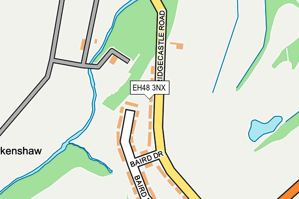 EH48 3NX map - OS OpenMap – Local (Ordnance Survey)