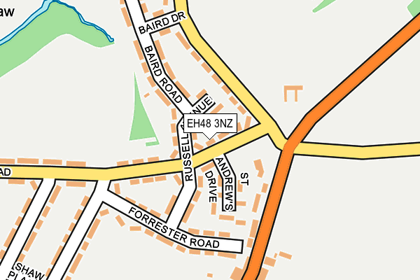 EH48 3NZ map - OS OpenMap – Local (Ordnance Survey)