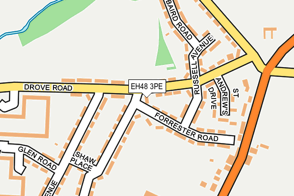 EH48 3PE map - OS OpenMap – Local (Ordnance Survey)