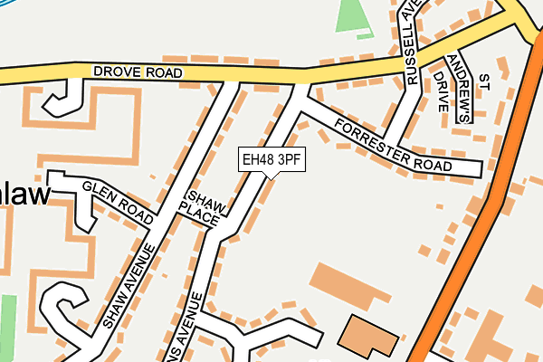 EH48 3PF map - OS OpenMap – Local (Ordnance Survey)