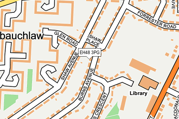 EH48 3PG map - OS OpenMap – Local (Ordnance Survey)