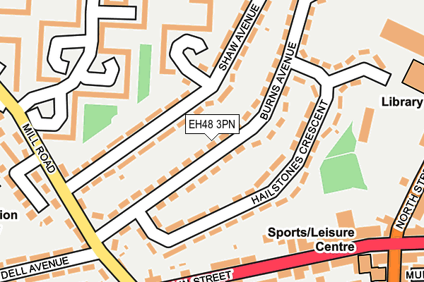 EH48 3PN map - OS OpenMap – Local (Ordnance Survey)