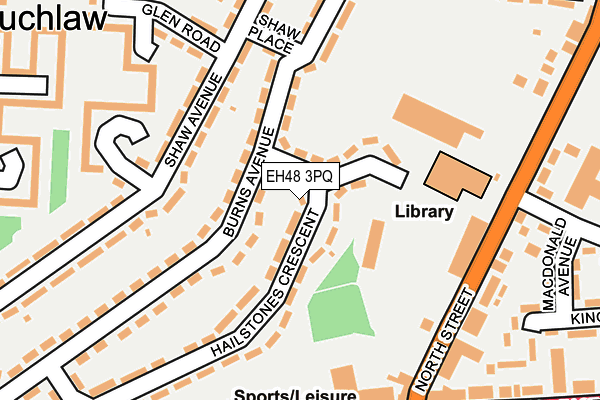 EH48 3PQ map - OS OpenMap – Local (Ordnance Survey)