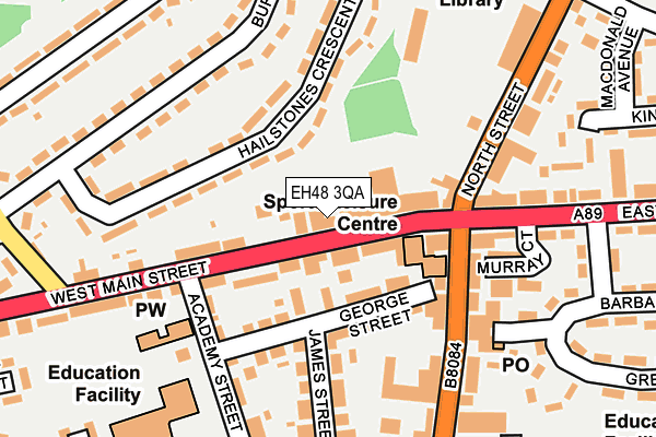 EH48 3QA map - OS OpenMap – Local (Ordnance Survey)