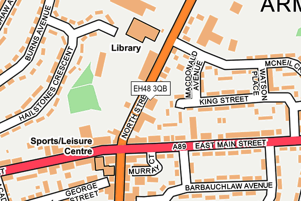 EH48 3QB map - OS OpenMap – Local (Ordnance Survey)