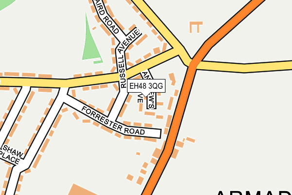 EH48 3QG map - OS OpenMap – Local (Ordnance Survey)