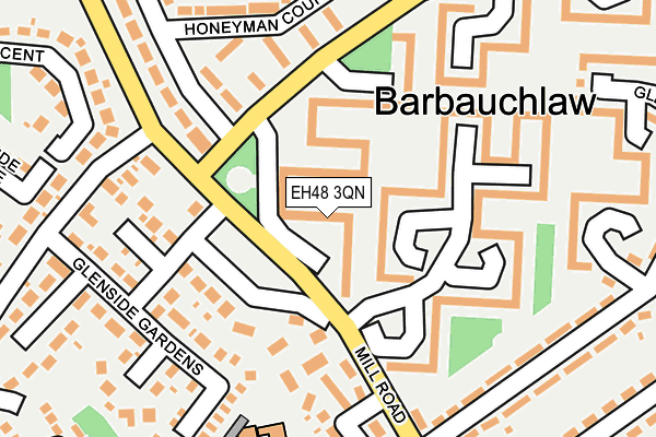 EH48 3QN map - OS OpenMap – Local (Ordnance Survey)