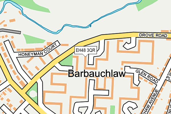 EH48 3QR map - OS OpenMap – Local (Ordnance Survey)