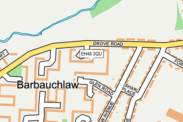 EH48 3QU map - OS OpenMap – Local (Ordnance Survey)