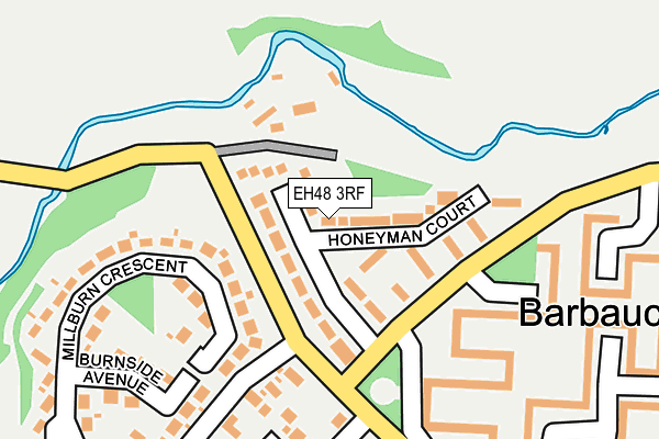 EH48 3RF map - OS OpenMap – Local (Ordnance Survey)