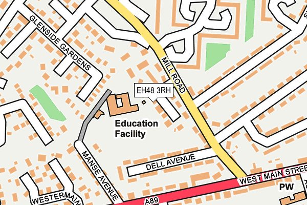 EH48 3RH map - OS OpenMap – Local (Ordnance Survey)