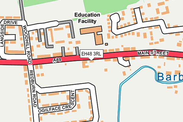 EH48 3RL map - OS OpenMap – Local (Ordnance Survey)