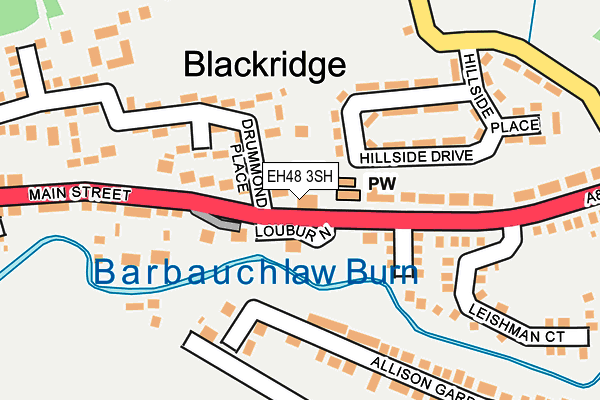 EH48 3SH map - OS OpenMap – Local (Ordnance Survey)