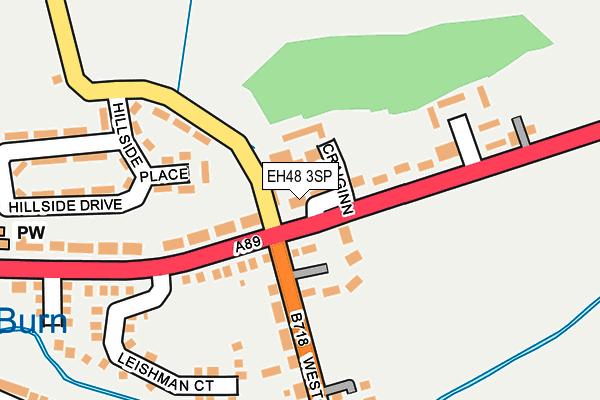 EH48 3SP map - OS OpenMap – Local (Ordnance Survey)