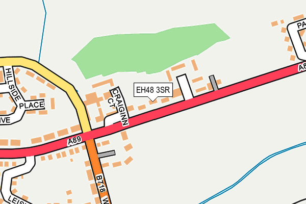 EH48 3SR map - OS OpenMap – Local (Ordnance Survey)