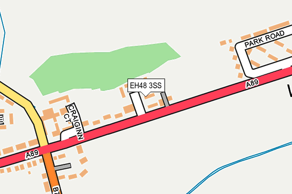 EH48 3SS map - OS OpenMap – Local (Ordnance Survey)