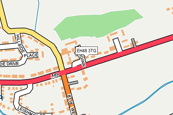 EH48 3TG map - OS OpenMap – Local (Ordnance Survey)