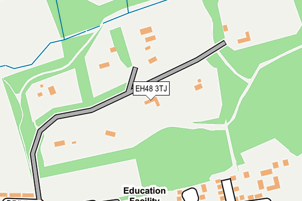 EH48 3TJ map - OS OpenMap – Local (Ordnance Survey)