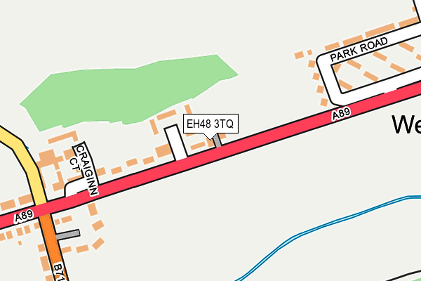 EH48 3TQ map - OS OpenMap – Local (Ordnance Survey)