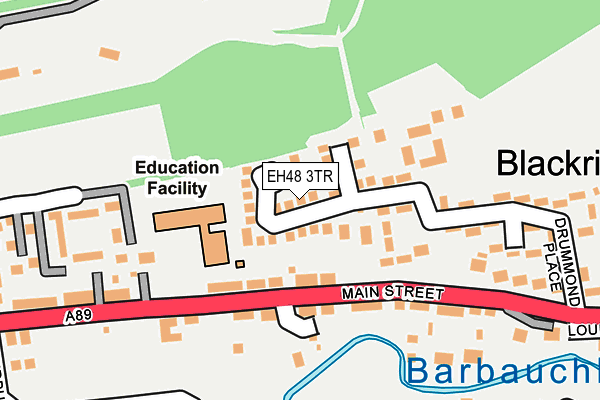 EH48 3TR map - OS OpenMap – Local (Ordnance Survey)