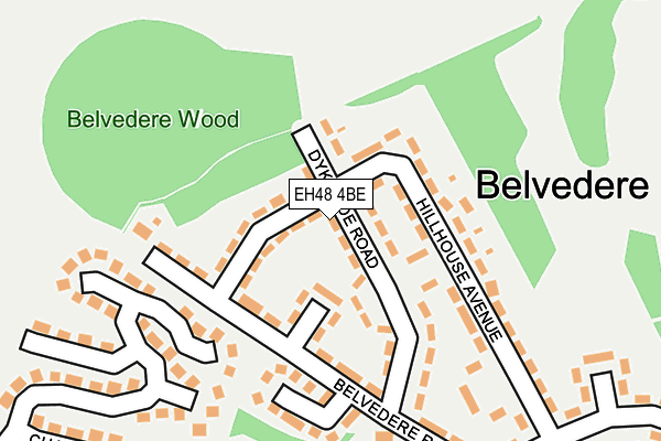 EH48 4BE map - OS OpenMap – Local (Ordnance Survey)