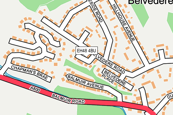 EH48 4BU map - OS OpenMap – Local (Ordnance Survey)