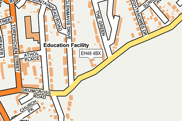 EH48 4BX map - OS OpenMap – Local (Ordnance Survey)