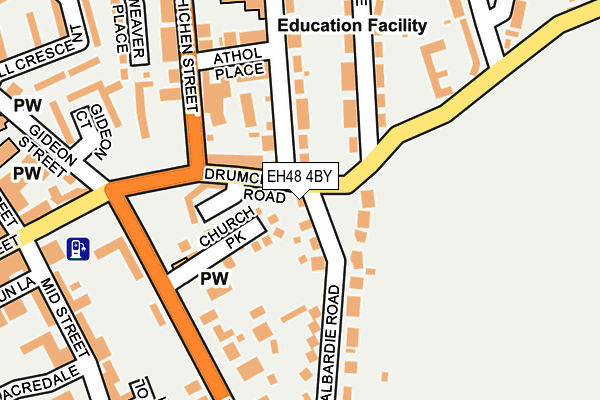 EH48 4BY map - OS OpenMap – Local (Ordnance Survey)