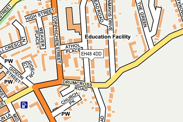 EH48 4DD map - OS OpenMap – Local (Ordnance Survey)