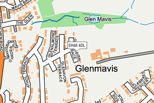 EH48 4DL map - OS OpenMap – Local (Ordnance Survey)