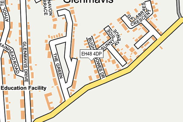 EH48 4DP map - OS OpenMap – Local (Ordnance Survey)