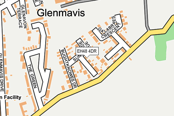 EH48 4DR map - OS OpenMap – Local (Ordnance Survey)