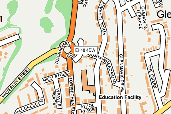 EH48 4DW map - OS OpenMap – Local (Ordnance Survey)