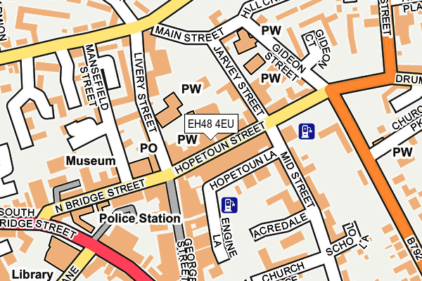 EH48 4EU map - OS OpenMap – Local (Ordnance Survey)