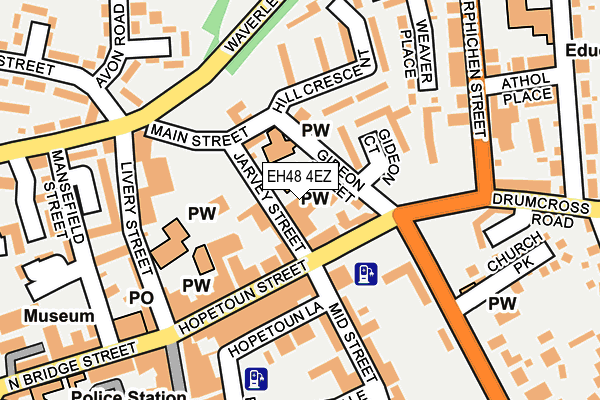 EH48 4EZ map - OS OpenMap – Local (Ordnance Survey)