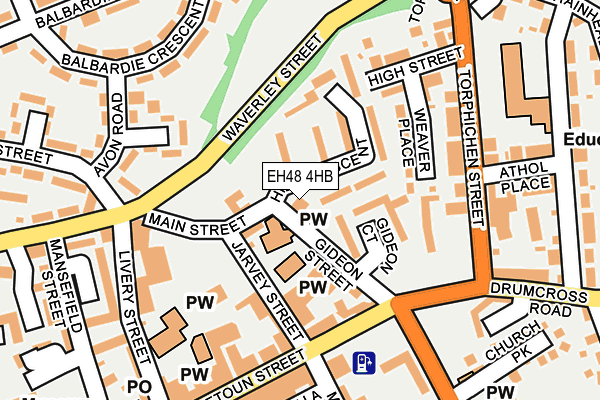 EH48 4HB map - OS OpenMap – Local (Ordnance Survey)