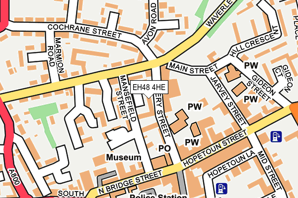 EH48 4HE map - OS OpenMap – Local (Ordnance Survey)